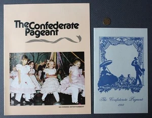 1993 Natchez Mississippi Civil War The Confederate Pageant Show 2 Program Set -- - Picture 1 of 1