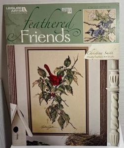 Leisure Arts Cross Stitch Pattern Feathered Friends By Christina Smith - Picture 1 of 10