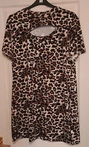 Shein Curve Animal Print Dress Size 3XL Approx UK 22 - Picture 1 of 4