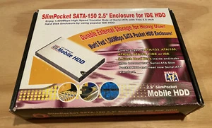 NEW SlimPocket Sata-150 2.5” Enclosure For IDE HDD - Picture 1 of 3