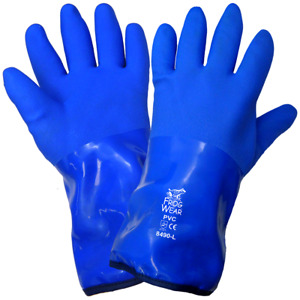 Global Glove 8490 Frog  Wear Insulated, Waterproof, Flexible PVC Gloves (M-XL)