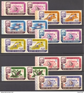 Aden, Qu'aiti State Hadhramaut, 1966, Space, Olympics, Proofs, MNH, Michel 80-87 - Bild 1 von 1