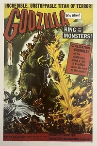 Godzilla Movie Poster Sci-Fi Monster Horror Wall Art Decor Print - Picture 1 of 3