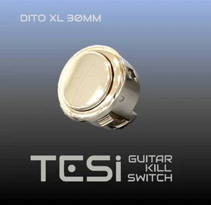 Tesi DITO XL Metallic 30 mm momentar Arcade Button Gitarre Kill Switch Gold - Bild 1 von 1