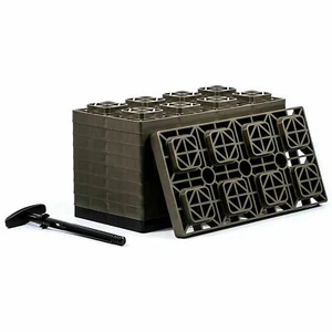 Camco FasTen 4x2 Durable RV Camper Leveling Stabilizer Blocks for Dual Tires  - Bild 1 von 3