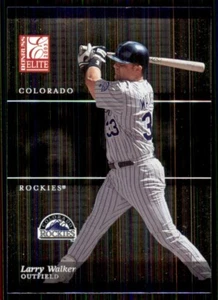 2003 Donruss Elite #105 Larry Walker Colorado Rockies - Picture 1 of 2