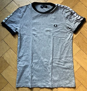Fred Perry Taped Ringer T-Shirt S grau/schwarz/weiß - Bild 1 von 2