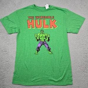 Marvel Hulk Shirt Mens Medium Green Casual Comic Book Incredible Hulk Disney NWT - Picture 1 of 12