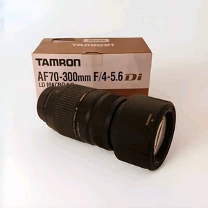 Tamron 70-300mm F4/5.6 AF Zoom Lens - Black with Hood - Picture 1 of 5