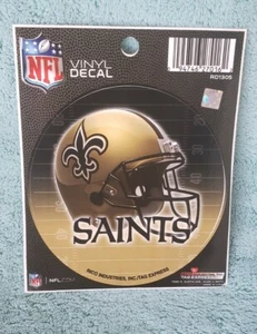New Orleans saints Decal Field Design 4" Round Vinyl Auto Home Window Football - Picture 1 of 1