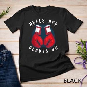 Talones Guantes On Cool Fighter Divertido Boxeo Mujeres Regalo Camiseta Unisex - Imagen 1 de 15