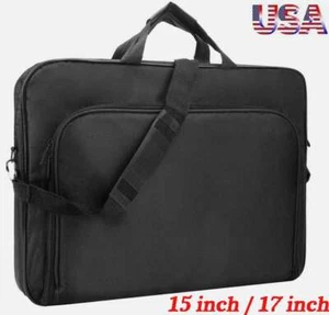 Maletín grande de 17 pulgadas para hombre para computadora portátil bolsa para computadora oficina viajes negocios - Imagen 1 de 17