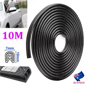 10M Pinch Weld Car Rubber Seal Edge Door Trim Pinchweld Mould Metal Clips 7x10mm - Picture 1 of 10