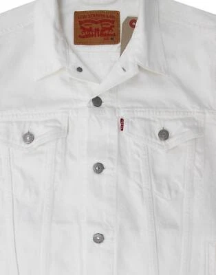 Levis Jacket Mens Denim Trucker Jacket Color White 723340292 - Image 1 of 2