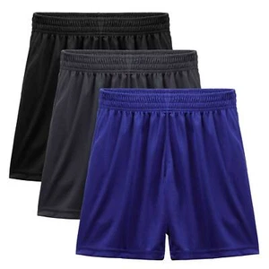 3PCS Boys Athletic Cargo Shorts Quick Dry Youth Basketball Shorts with Pockets - Picture 1 of 8