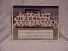 BEAUTIFUL Atlanta Braves 1972 8 1/2 x 11 Color Team Photo, Hank Aaron, RARE!!