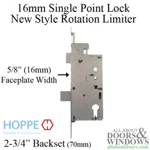 Hoppe Mortise Lock Single Point Mortise Lock 1" Deadbolt Throw 2-3/4" Backset - Picture 1 of 2