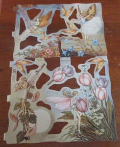 2006 DV&S Martin PRINTED IN ENGLAND - FLOWER FAIRY FAIRIES SCRAPS Scrapbooking - Picture 1 of 9