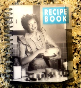 Blank Spiral Recipe Book to Write In Make Your Own Cookbook Keepsake 8” x 9” New - Picture 1 of 9