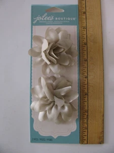 Jolee's Boutique WARM GREY SATIN MUM Dimensional Stickers 2 Pieces NIP - Picture 1 of 2