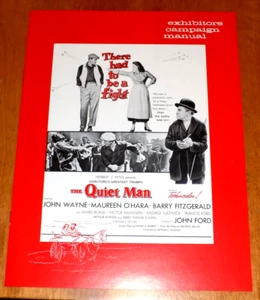 THE QUIET MAN JOHN WAYNE MAUREEN O'HARA Movie Theater Exhibitors Campaign Manual - Picture 1 of 4