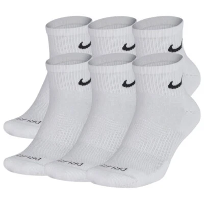 Nike Men's Socks Athletic Everyday Plus Training Cushioned Dri-Fit Ankle Socks - Image 1 of 4
