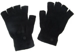 Men Women Winter Warmer Knit Knitted Casual Gloves Stretch One Size Many Styles - Picture 1 of 51