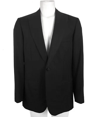 ¡NUEVO! ¡Chaqueta de esmoquin Brioni! e 50 R US 36 R Negro 1 Botón Delantero AJUSTE MUY DELGADO Foto 1 de 3