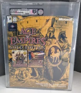 Age Of Empires & Rise of Rome Gold Edition VGA 85 Expansion New Sealed Graded - Picture 1 of 7
