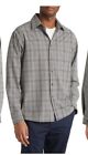 Theory Stephan Long Sleeve Button Down Grey Collared Business Casual Shirt  2XL
