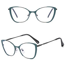 Womens Metal Eyeglass Frames Blue Light Blocking Fashion Frame Glasses Rx-able U