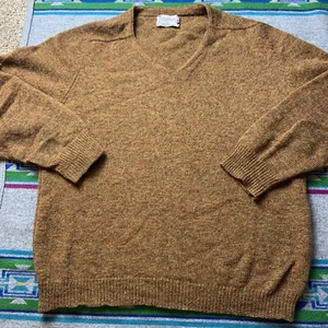 Brown/orange Vintage 50s/60s Bernard Altmann Wool Sweater Size 46 - Picture 1 of 4