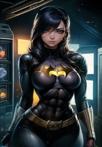 Sexy Batgirl Liga de la Justicia Póster Impresión Decoración del Hogar Arte de Pared - Imagen 1 de 5