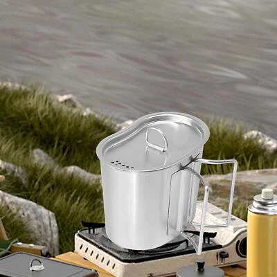 Camping Pot Cooking Cookware Open Fire Cookware for BBQ Backpacking Travel - Image 1 of 4