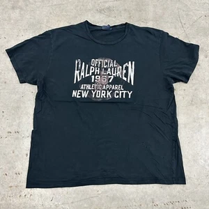 Vintage Polo Ralph Lauren New York Black T Shirt Size X-Large XL Graphic Rare - Picture 1 of 6