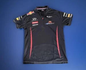 Red Bull Racing Formular One Team Medium Infiniti Polo Shirt Pepe Jeans Blue - Picture 1 of 13