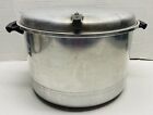 Vintage MIRRO 16 Qt Stock Pot With Lid Made In USA "The Finest Aluminum"
