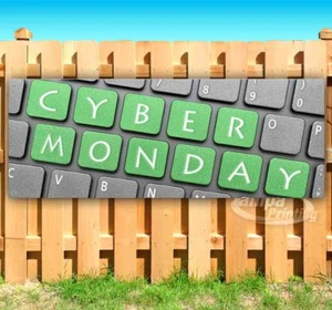 CYBER MONDAY Advertising Vinyl Banner Flag Sign Many Sizes USA - Picture 1 of 6