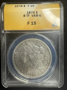 1878 8TF Morgan Silver Dollar  F15 T-178 - Picture 1 of 2
