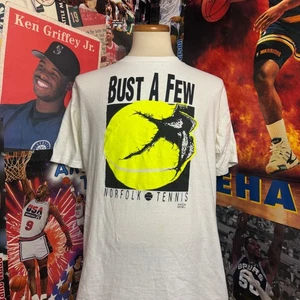 Camiseta Tenis Vintage Años 90 Norfolk Panther Bust A Few Puntada Única Oneita Talla XL - Imagen 1 de 6
