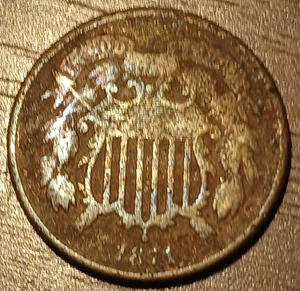 1871 Two Cent Piece (VG) #204 - Picture 1 of 2