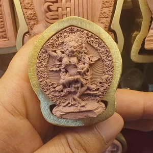 Lion-faced Dakini Simhamukha Simhavaktra Tsa Tsa Mold Tibetan Statue Mould 4.5cm - Picture 1 of 6