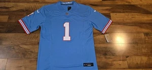 Cam Ward Tennesee Titans Throwback Oilers Nike Light Blue Jersey Mens Large - Picture 1 of 9