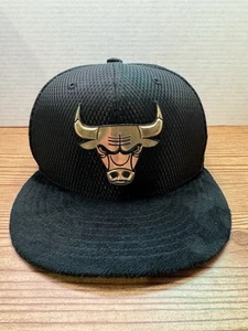 Chicago Bulls 2017 Draft on Court NBA New Era 59Fifty Fitted Cap Black 7 5/8 - Picture 1 of 9