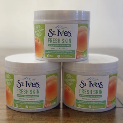 Lot of 3 St Ives Fresh Skin Exfoliating Apricot Scrub 300ML/10OZ - Image 1 of 2