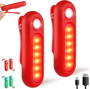 LED Blinklicht Sicherheitslicht USB Aufladbar Reflektor Nachtläufer Hunde Leucht - Bild 1 von 12