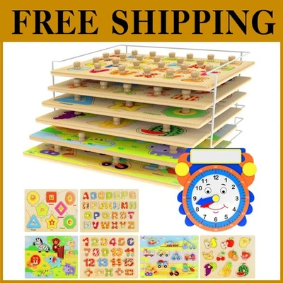 Alphabet and Number Learning Puzzles for Toddlers - Image 1 of 4