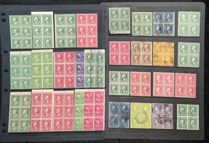 Folleto de estampillas de Washington Franklin de Estados Unidos paneles y bloques de 4 como nuevo y usado CV$500,00+ - Imagen 1 de 10