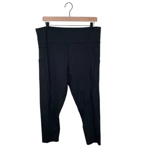 Leggings cortos ligeros y ajustados Zyia Active para mujer talla grande 20 negros lisos - Imagen 1 de 7