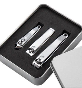 Korean-made nail clippers 3-piece set with box - Picture 1 of 12